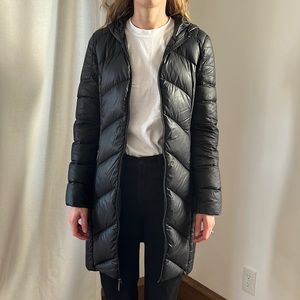 BCBGeneration ultra light weight packable down coat jacket | size small